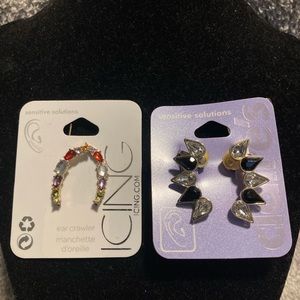 Set of two sensitive solutions, icing/Claire’s brand, earrings